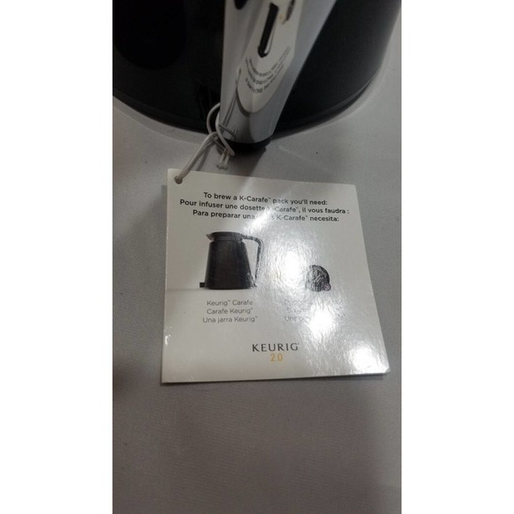 Keurig 2.0 Replacement Thermal Carafe - 32oz Black with Chrome Silver Handle - Picture 9 of 9